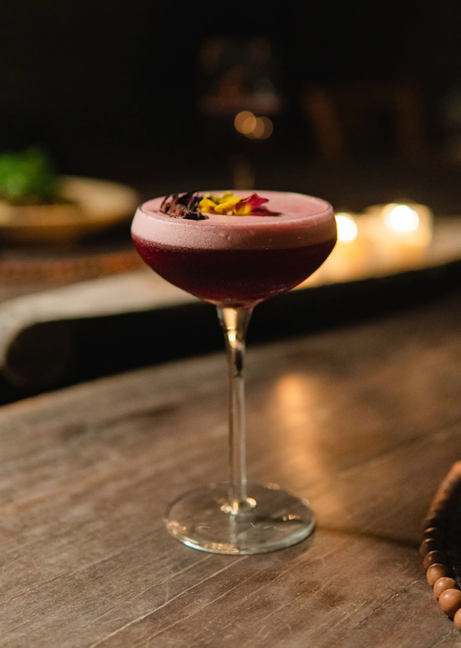 Macondo — Berry cocktail at night